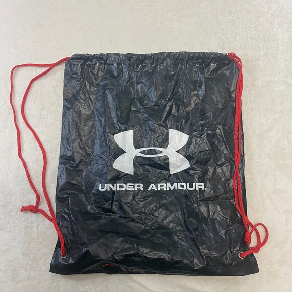 Under Armour Black Red Drawstring Bag Sack - Picture 3 of 6